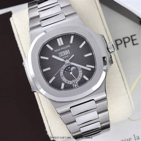 patek philippe platinum annual calendar|Patek Philippe nautilus annual calendar.